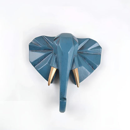 Resin Animal Wall Hook | Deer/Elephant/Unicorn | Onyx/Gold/Ivory | Durable & Decorative | Brick by Brick