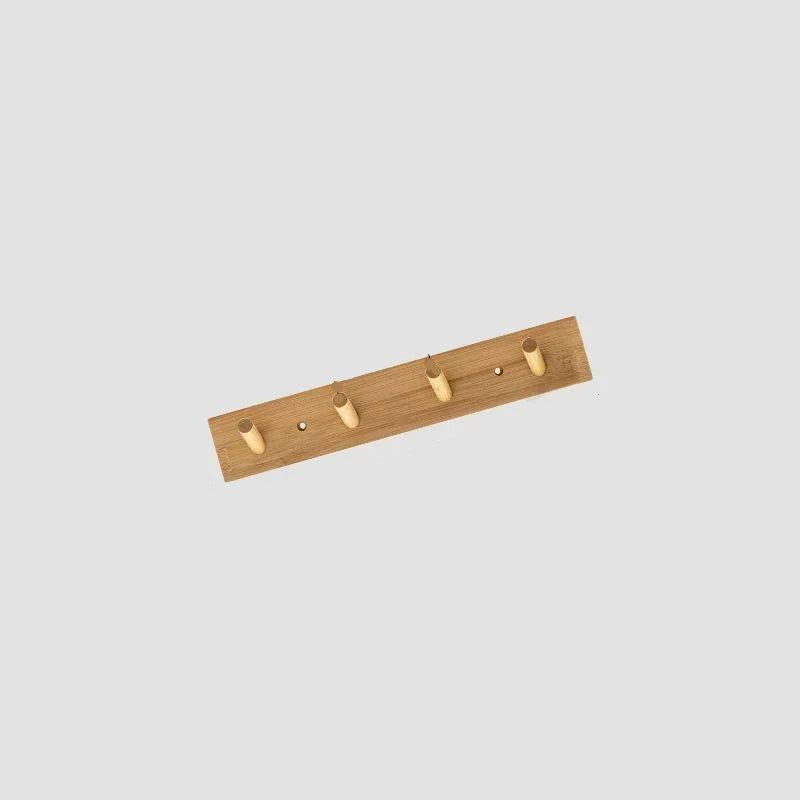 Bamboo Wall Coat Rack | Hooks for Coats and Keys | Eco-Friendly Entryway Organizer | Brick by Brick