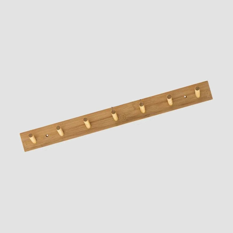 Bamboo Wall Coat Rack | Hooks for Coats and Keys | Eco-Friendly Entryway Organizer | Brick by Brick