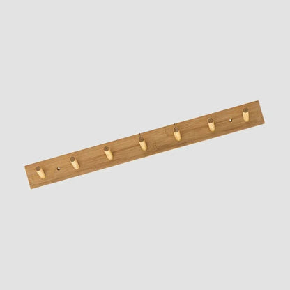 Bamboo Wall Coat Rack | Hooks for Coats and Keys | Eco-Friendly Entryway Organizer | Brick by Brick