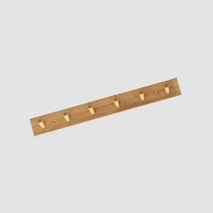 Bamboo Wall Coat Rack | Hooks for Coats and Keys | Eco-Friendly Entryway Organizer | Brick by Brick