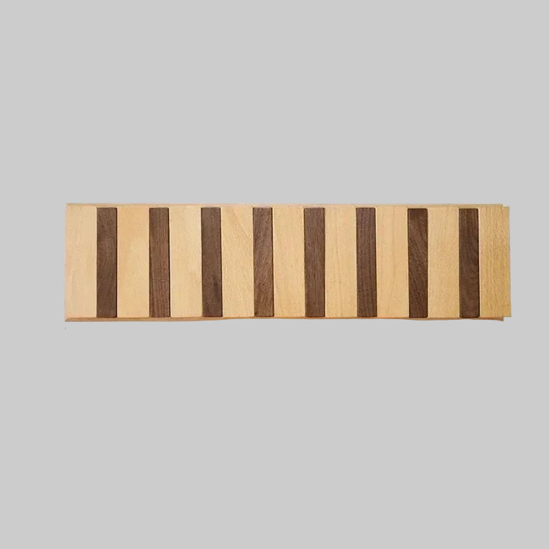 Wall-Mounted Coat Rack | Solid Wood No-Drill Organizer | Space-Saving Entryway Hooks | Brick by Brick