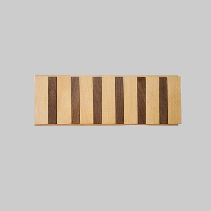 Wall-Mounted Coat Rack | Solid Wood No-Drill Organizer | Space-Saving Entryway Hooks | Brick by Brick