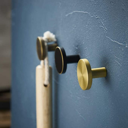 Decorative Wall Hooks | Premium Brass | Modern Indoor Coat & Key Organizer | Brick by Brick