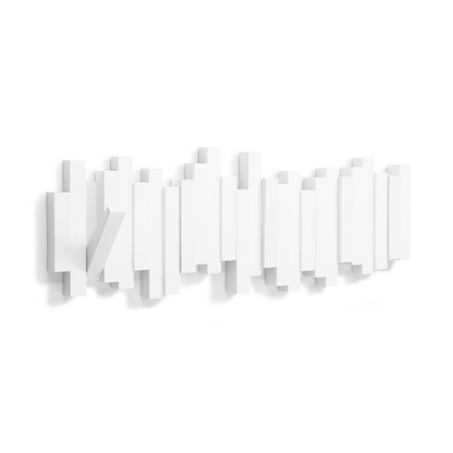Elegant Piano-Style Coat Rack | Wall-Mounted | Artistic & Functional Entryway Accent | Brick by Brick
