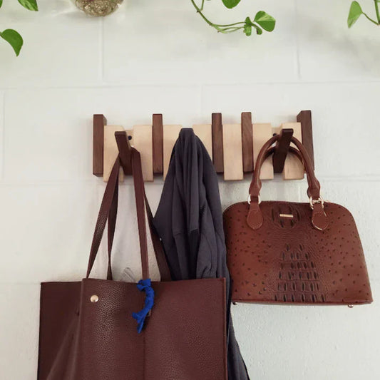 Piano-Inspired Coat Rack | Wall-Mounted Entryway Organizer | Stylish & Durable | Brick by Brick