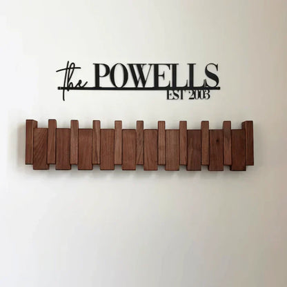 Piano-Inspired Coat Rack | Wall-Mounted Entryway Organizer | Stylish & Durable | Brick by Brick
