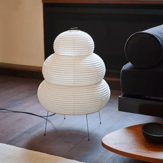 Hikari Washi Floor Lamp | 23.6″ | Rice Paper | Ambient Glow | Brick by Brick