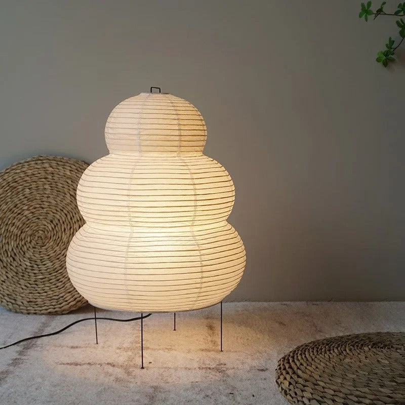 Hikari Washi Floor Lamp | 23.6″ | Rice Paper | Ambient Glow | Brick by Brick
