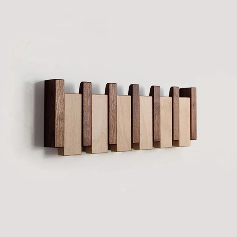 Decorative Coat Rack | 5.91 in | Modern Wall-Mounted Storage | Premium Wood Design | Brick by Brick