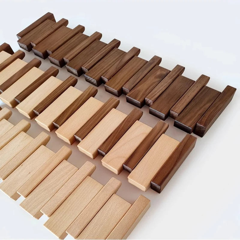 Decorative Coat Rack | 5.91 in | Modern Wall-Mounted Storage | Premium Wood Design | Brick by Brick