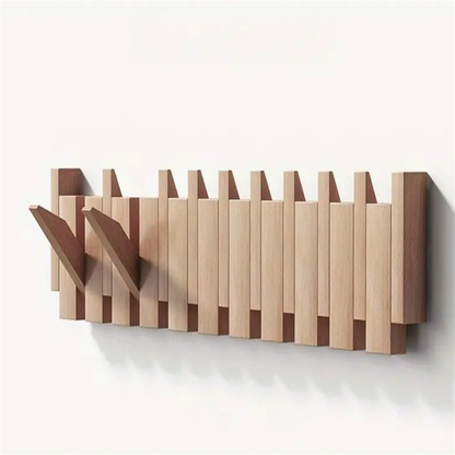 Decorative Coat Rack | 5.91 in | Modern Wall-Mounted Storage | Premium Wood Design | Brick by Brick