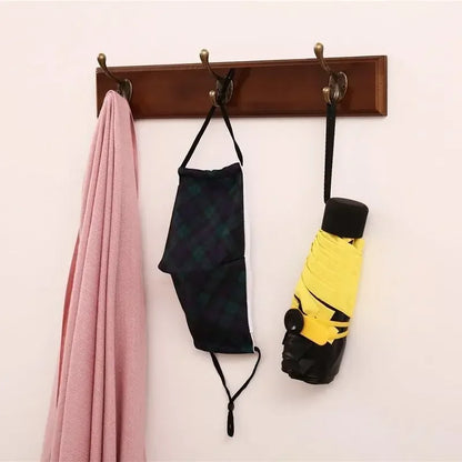 Wall-Mounted Coat Rack | Solid Wood Entryway Organizer | Rustic Space-Saving Hooks | Brick by Brick