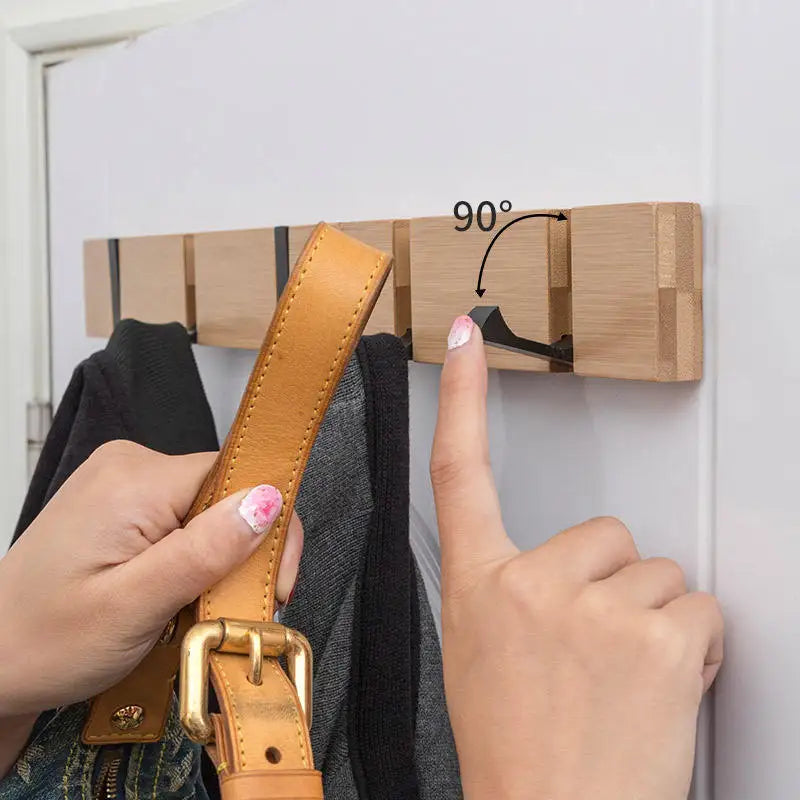 Modern Wooden Coat Rack | Wall-Mounted Storage Solution | Durable & Chic | Brick by Brick