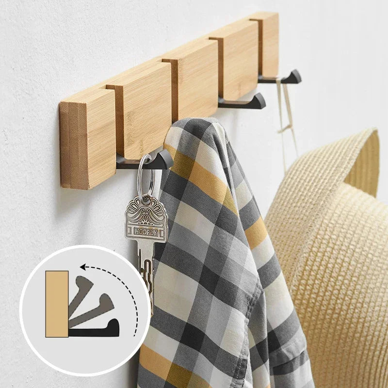 Modern Wooden Coat Rack | Wall-Mounted Storage Solution | Durable & Chic | Brick by Brick