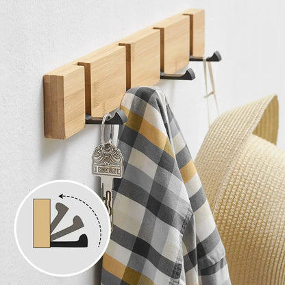 Modern Wooden Coat Rack | Wall-Mounted Storage Solution | Durable & Chic | Brick by Brick