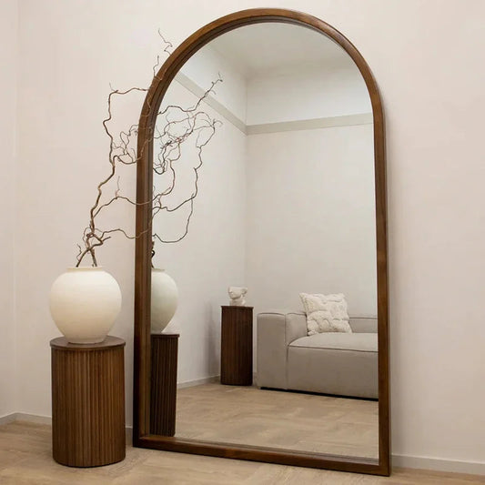 Natsuki Arched Mirror | Elegant Home Decor | 24 x 36 Wooden Frame | Versatile Accent Piece | Brick by Brick London 0