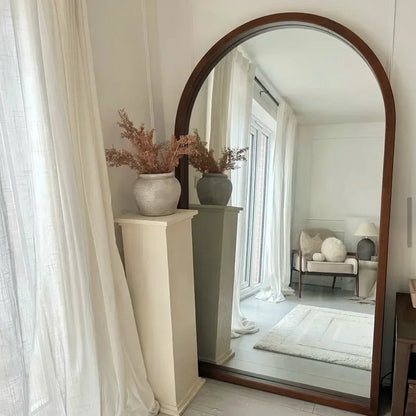 Natsuki Arched Mirror | Elegant Home Decor | 24 x 36 Wooden Frame | Versatile Accent Piece | Brick by Brick London 2