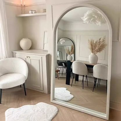 Natsuki Arched Mirror | Elegant Home Decor | 24 x 36 Wooden Frame | Versatile Accent Piece | Brick by Brick London 4