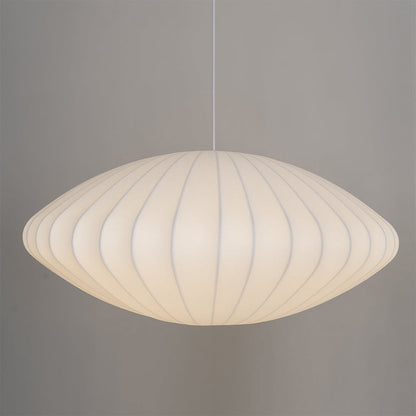 Scandinavian Pendant Light | Minimalist White Saucer Shade | Cozy Indoor Lighting | Brick by Brick