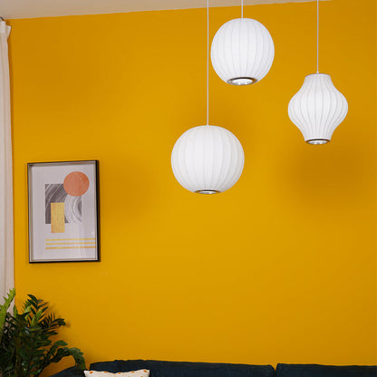 Scandinavian Pendant Light | Minimalist White Saucer Shade | Cozy Indoor Lighting | Brick by Brick