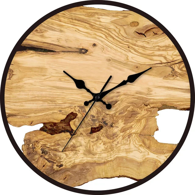 WoodenWall Clock | 11.8 | Silent Acrylic Modern Design | Minimalist Home Décor | Brick by Brick