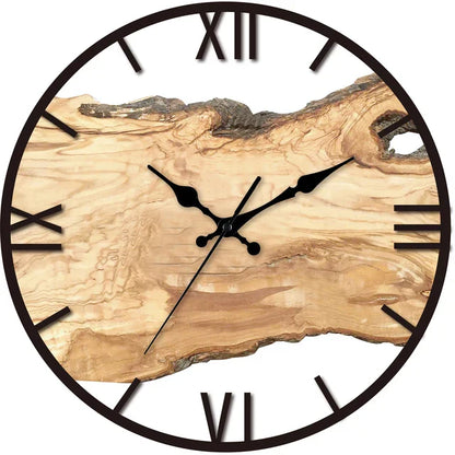 WoodenWall Clock | 11.8 | Silent Acrylic Modern Design | Minimalist Home Décor | Brick by Brick