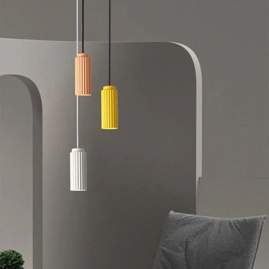 Nordic LED Pendant Light | Warm White Glow | Metal & Glass | Adjustable Height