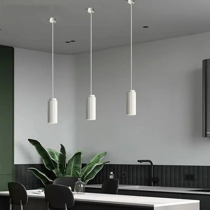 Nordic LED Pendant Light | Warm White Glow | Metal & Glass | Adjustable Height