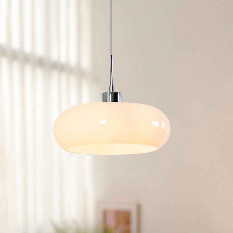 Nordic Art Glass Hanging Light | 3.94 x 11.02 in | Soft Glow Pendant | Elegant Home Lighting | Brick by Brick