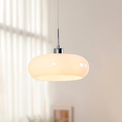 Nordic Art Glass Hanging Light | 3.94 x 11.02 in | Soft Glow Pendant | Elegant Home Lighting | Brick by Brick