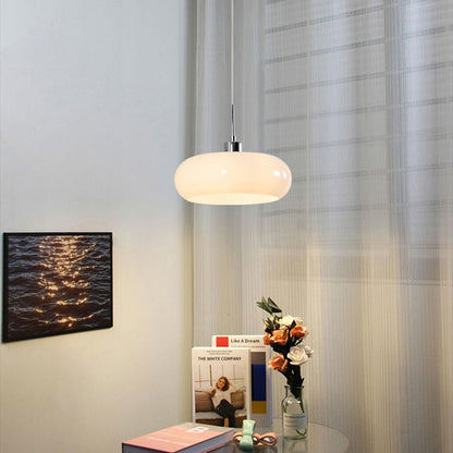Nordic Art Glass Hanging Light | 3.94 x 11.02 in | Soft Glow Pendant | Elegant Home Lighting | Brick by Brick