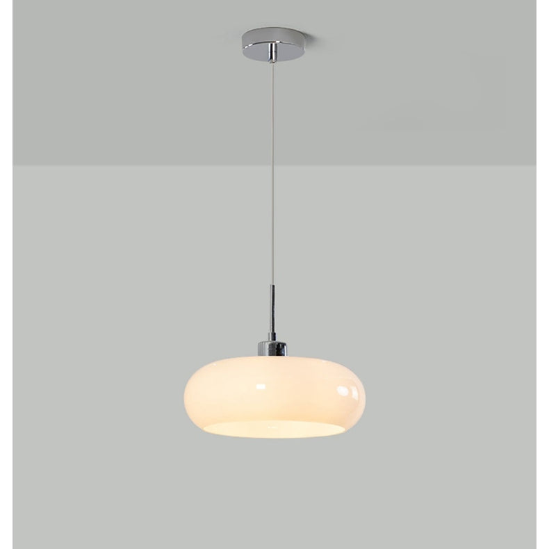 Nordic Art Glass Hanging Light | 3.94 x 11.02 in | Soft Glow Pendant | Elegant Home Lighting | Brick by Brick