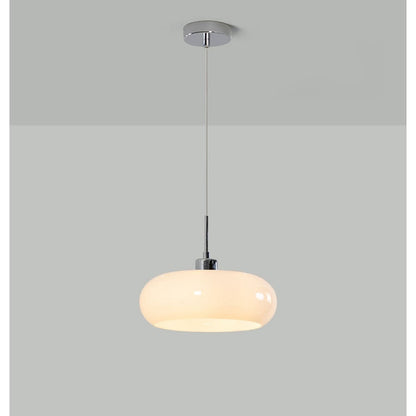Nordic Art Glass Hanging Light | 3.94 x 11.02 in | Soft Glow Pendant | Elegant Home Lighting | Brick by Brick