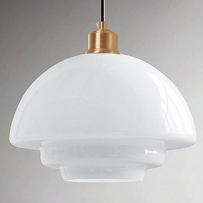 Nordic Glass Pendant Light | H5.1-7.4 in | Minimalist Ceiling Fixture | Modern Home Lighting | Brick by Brick