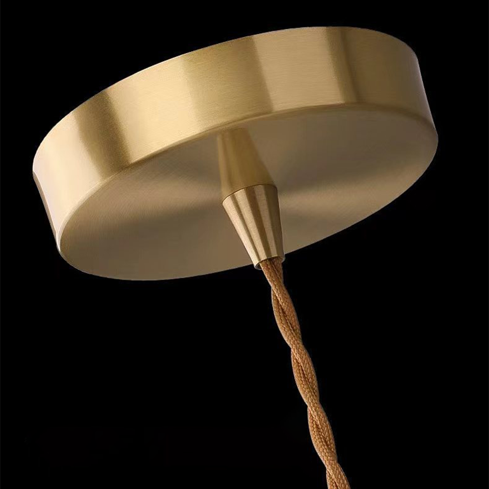 Nordic Glass Pendant Light | H5.1-7.4 in | Minimalist Ceiling Fixture | Modern Home Lighting | Brick by Brick