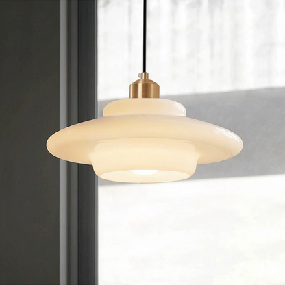 Nordic Glass Pendant Light | H5.1-7.4 in | Minimalist Ceiling Fixture | Modern Home Lighting | Brick by Brick
