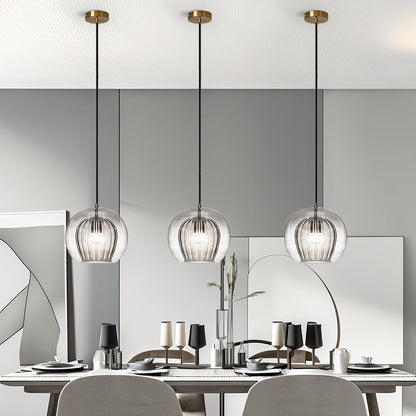 Nordic Pendant Light | Small-Large | Spherical Glass Shade | Modern Ceiling Fixture | Brick by Brick