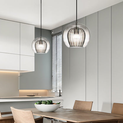 Nordic Pendant Light | Small-Large | Spherical Glass Shade | Modern Ceiling Fixture | Brick by Brick