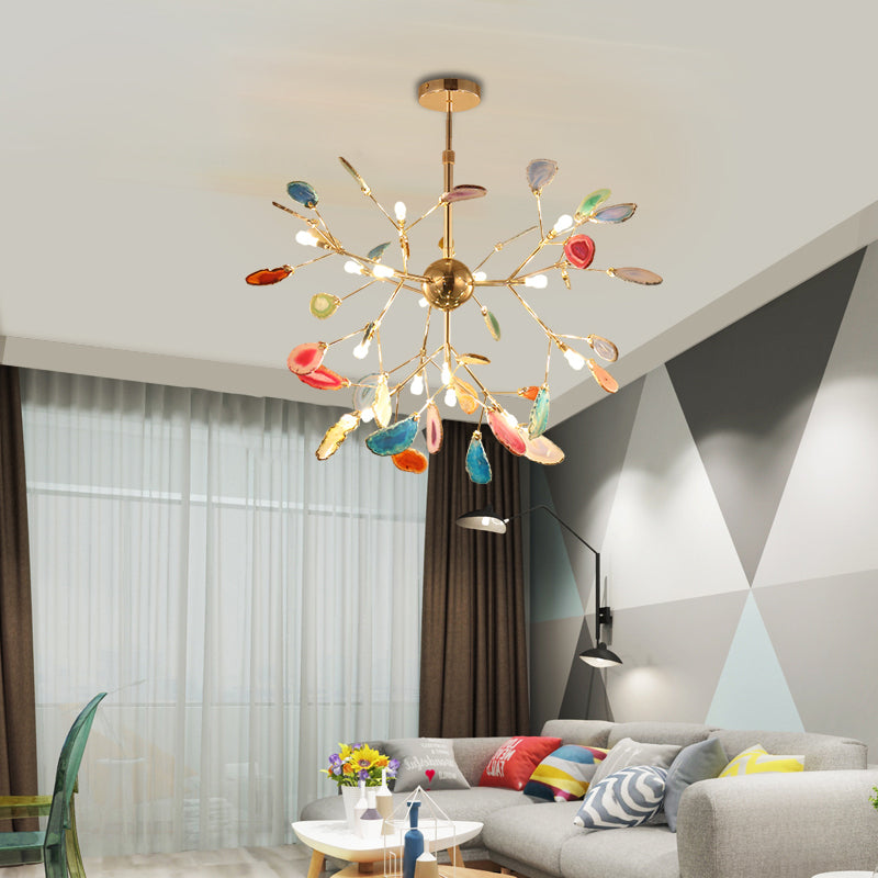Nordic Agate Stone Chandelier | Modern Chandelier Light | Unique Home Decor | Metal | 30-60CM | Brick by Brick London  

Modern Agate Stone Chandelier | Elegant Lighting for Dining & Living Spaces | Metal | 30-60CM | Brick by Brick London 3