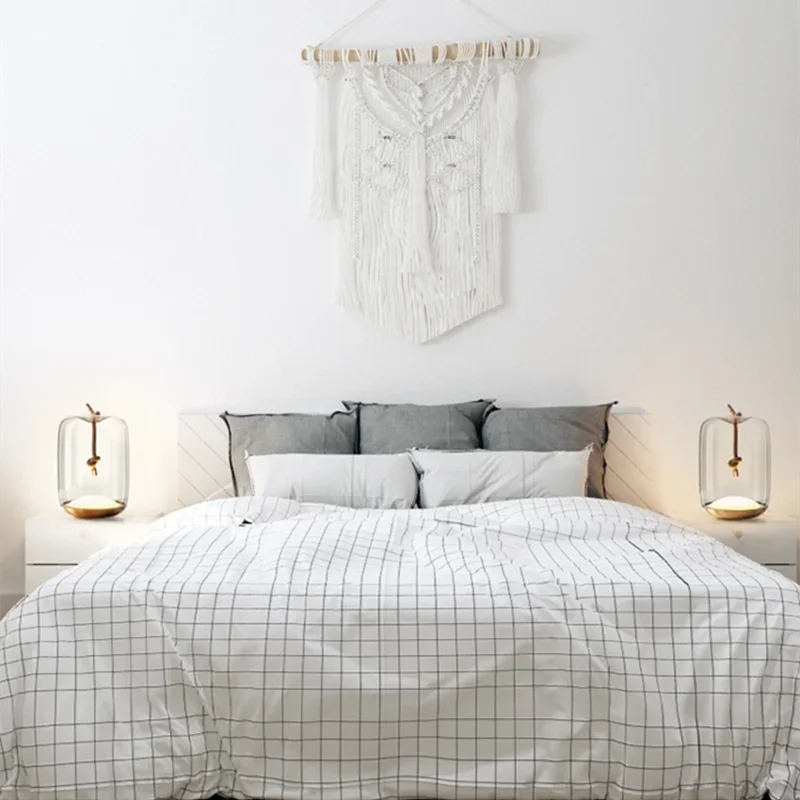 Nordic Knot Table Lamp | Modern Glass Drum | 10.2 Bedside & Living Room Lighting | Soft Ambient | Brick by Brick London 2