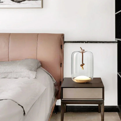 Nordic Knot Table Lamp | Modern Glass Drum | 10.2 Bedside & Living Room Lighting | Soft Ambient | Brick by Brick London 3