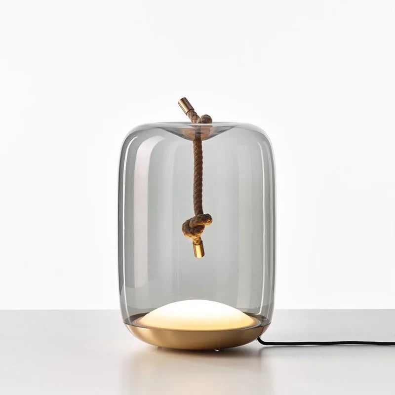 Nordic Knot Table Lamp | Modern Glass Drum | 10.2 Bedside & Living Room Lighting | Soft Ambient | Brick by Brick London 6