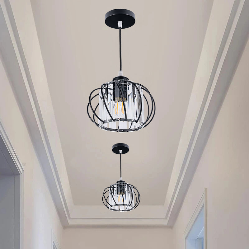 Nordic Glass Pendant Light | 6.3 in | Globular Shade | Modern Minimalist Lighting | Elegant Home Accent | Brick by Brick