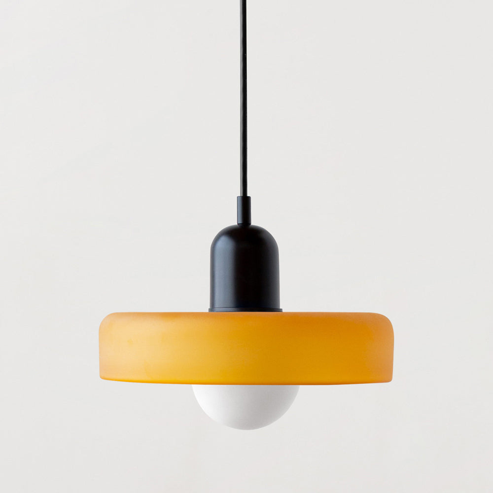 Modern Glass LED Pendant Light | H7.09"or H8.66" | Bauhaus-Inspired | Ceiling Fixture | Brick by Brick