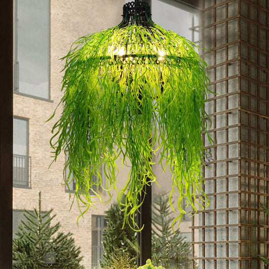 Vireo Industrial Chandelier | 19.7 x 23.6 in | Metal Frame with Acrylic Detail | Vireo Style | Brick by Brick