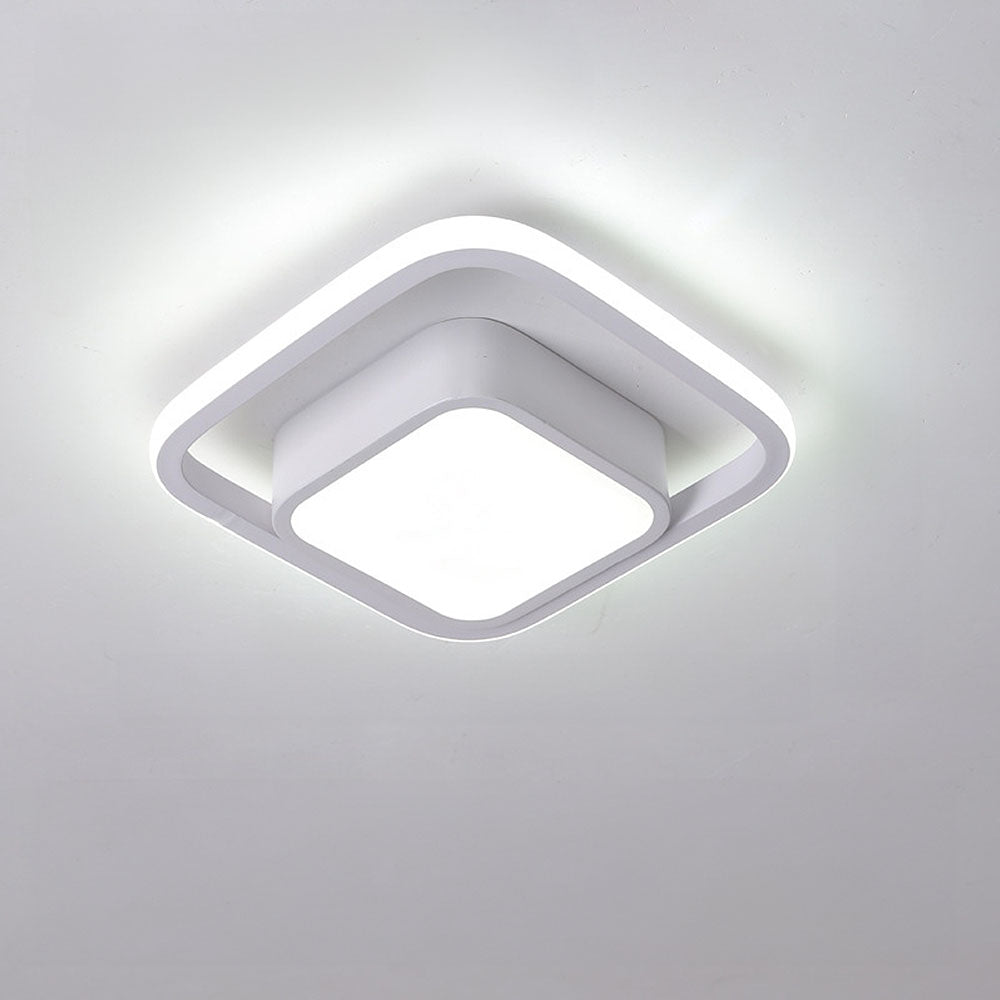 Double Ring LED Ceiling Lamp | 10.6in Diameter | Sleek Minimalist Design | Modern Home Accent | Brick by Brick
