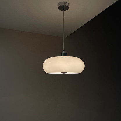 Nordic Art Glass Hanging Light | 3.94 x 11.02 in | Soft Glow Pendant | Elegant Home Lighting | Brick by Brick