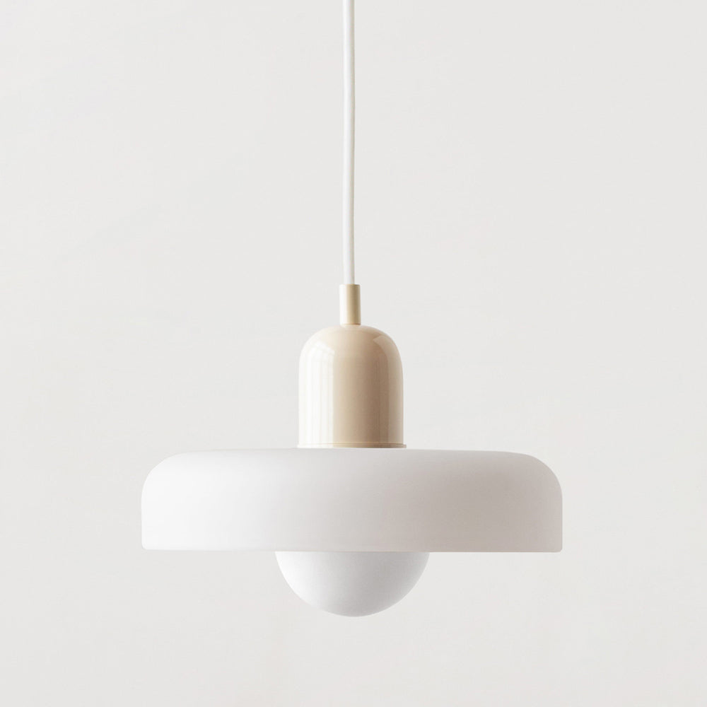 Modern Glass LED Pendant Light | H7.09"or H8.66" | Bauhaus-Inspired | Ceiling Fixture | Brick by Brick