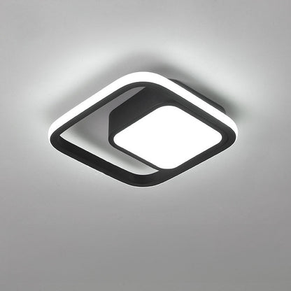 Double Ring LED Ceiling Lamp | 10.6in Diameter | Sleek Minimalist Design | Modern Home Accent | Brick by Brick